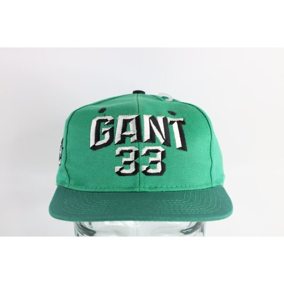 Vintage Other - NOS Vintage 90s NASCAR Harry Gant Block Letter Spell Out Snapback Hat Green